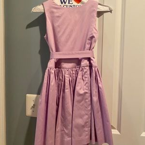 EUC Crewcuts Girls' ribbon-tie dress in sateen